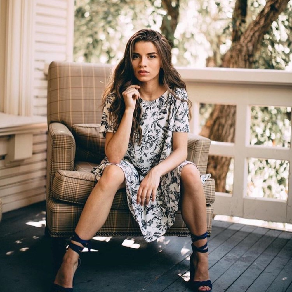 Black/White Floral dress